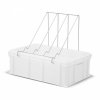 Plastic uncapping tray with plastic strainer (H -200mm)